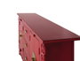 GINER Y COLOMER Aparador de madera de mango con 2 puertas y 3 cajones, Rojo
